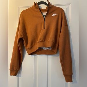 Nike Crop Sweatshirt size 6 - brown